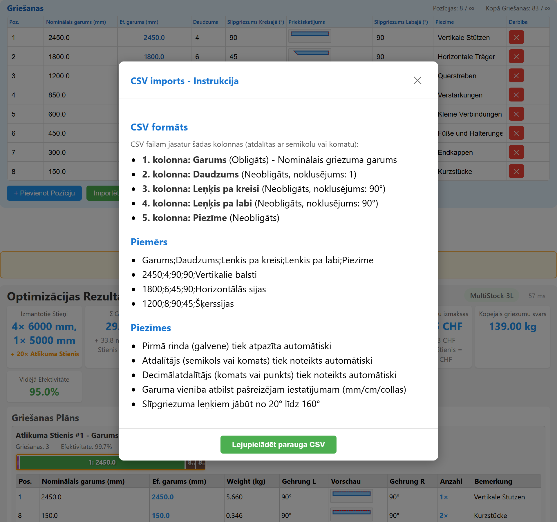 CSV imports